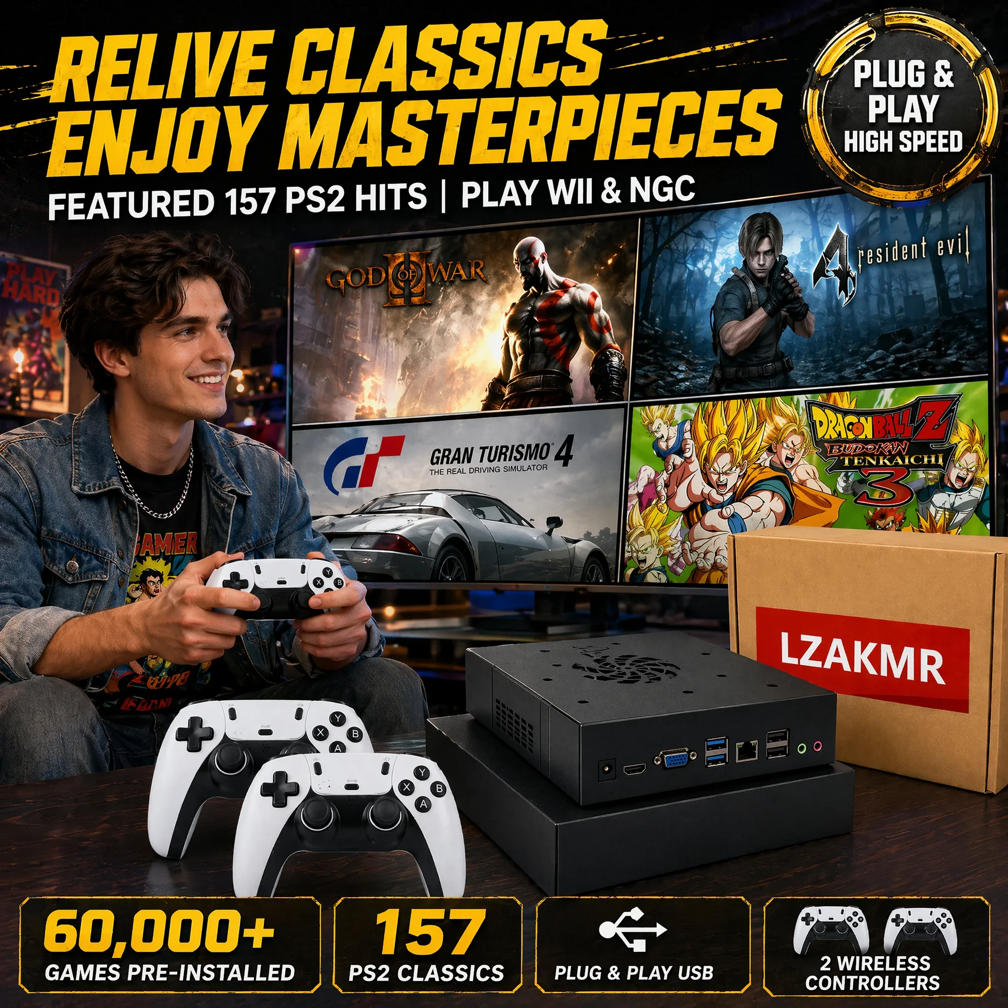 157 giochi PS2! Dispositivo di - Gaming Console With Gta recensione e prezzo