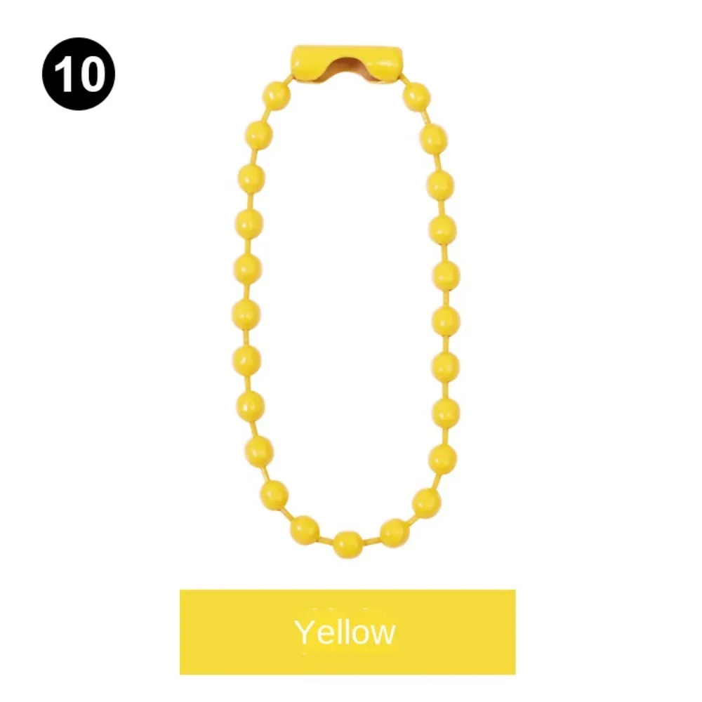 50/100PCS New 10cm Ball Bead Chains DIY Handmade Key Chain Metal Jewelry Making Label Hand Tag Connector Key