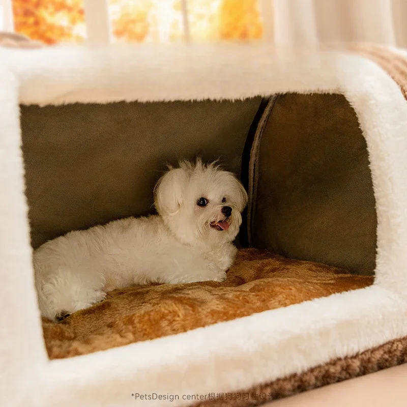 Autumn and winter dog small dog cat three-dimensional bear curved house kennel cat nest