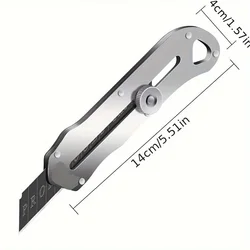 New Stainless Steel Utility Knife Steel Wallpaper Knife Holder Durable Sturdy Fast Cutting Manual Lock