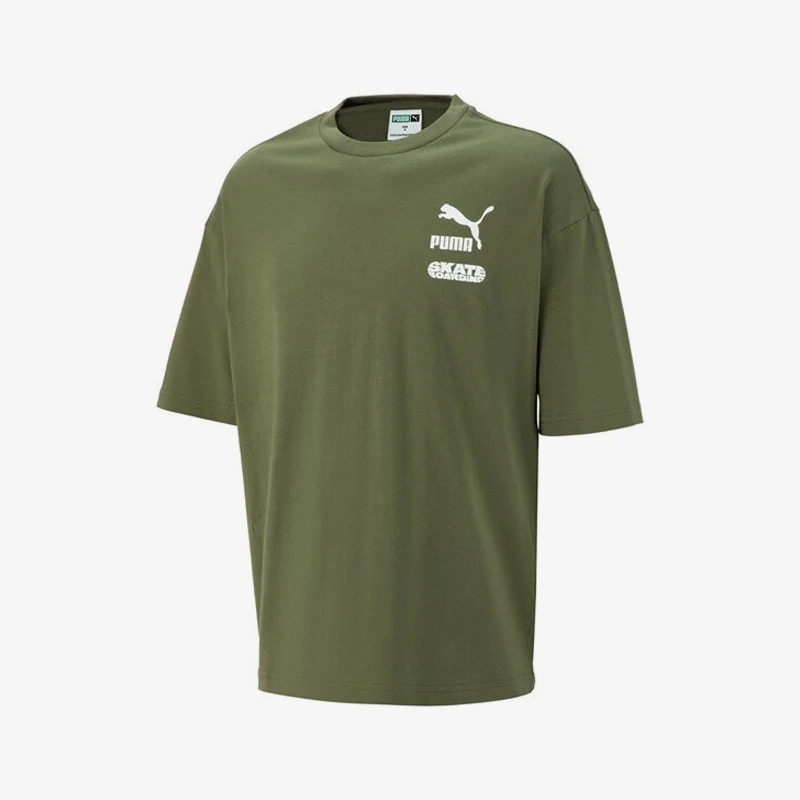 

Puma Authentic Men's Summer Logo Printed Casual Loose Fit Short Sleeve T-Shirt 620221-73