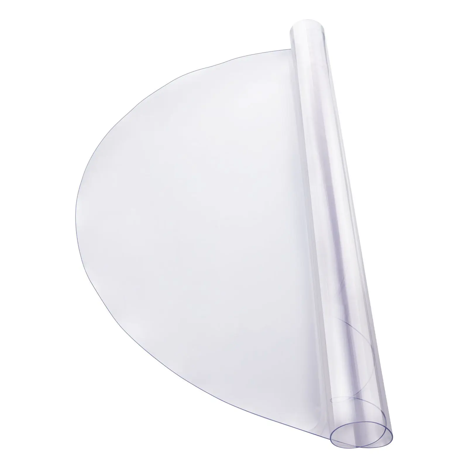 

PVC Table Protector 48 Inch Round Clear Plastic Desk Protector 2.0mm Thick