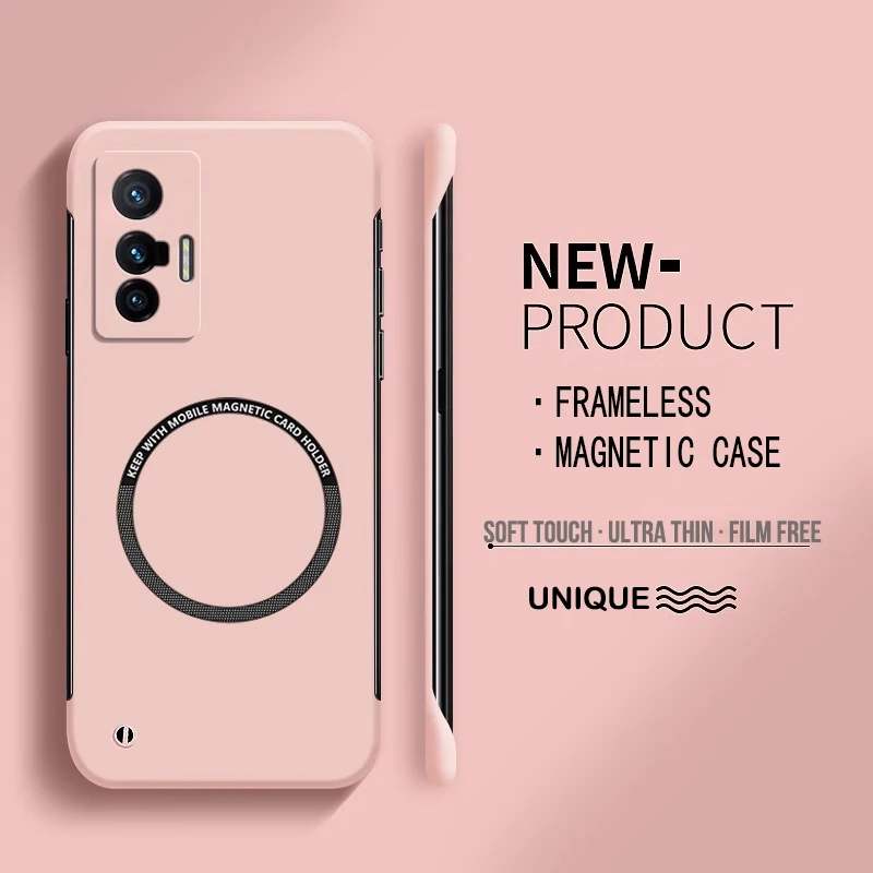 Ultra Thin Hard PC Magnetic Frameless Phone Case For Oppo Realme GT Master NEO 2 3T GT 2 3 Realme 10 11 Pro Plus Matte Cover