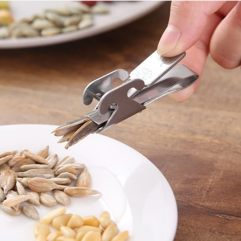 1PC Wonderlife Sheller Nut Opener Melon Seed Plier Clamp Pistachio Opener Sunflower Seed Peeler Walnut Pine Cracker Kitchen Tool