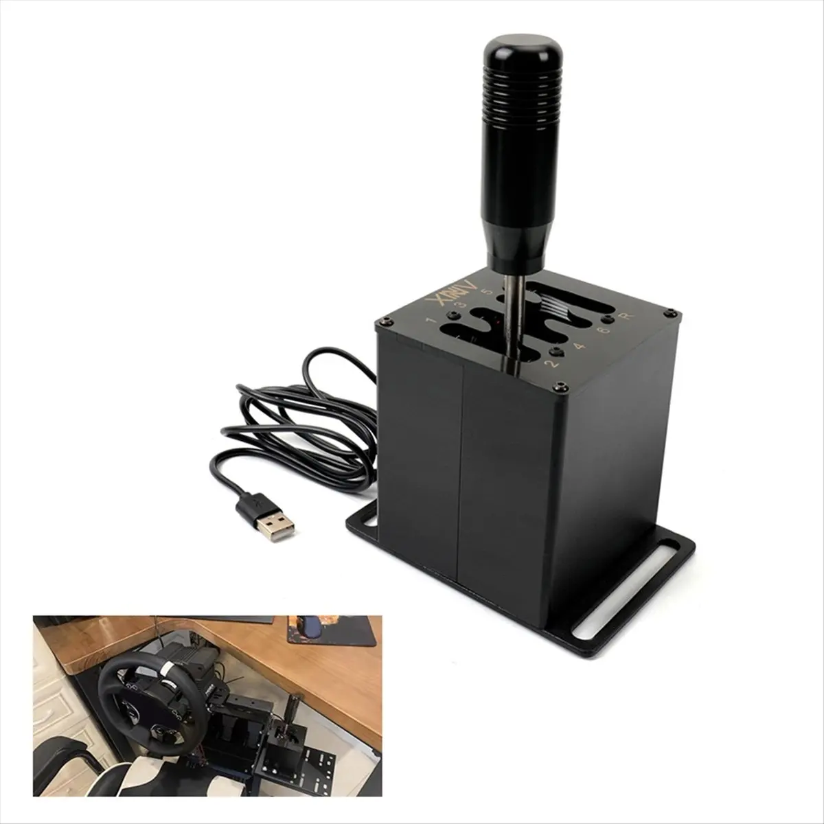 T366C-PC Game Simulation Gear Hall Linear Diagram Master USB Plug and Play Shift Lever for Simulation Racing Game HOT
