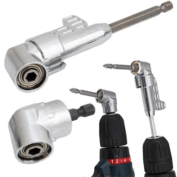 

High Quality 105 Degrees 1/4\ Extension Hex Drill Bit Adjustable Hex Bit Angle Driver Screwdriver Socket Holder Adaptor Tools