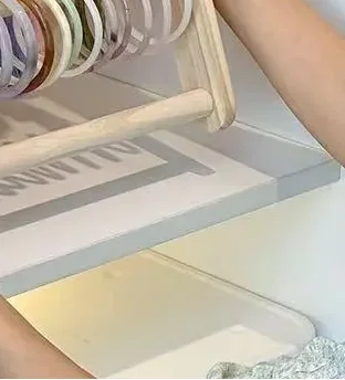 عقال خشبي تخزين الرف عرض موقف 2 طبقة المنزل استخدام إكسسوارات الشعر مجوهرات أغطية الرأس معرض رف تخزين المجوهرات