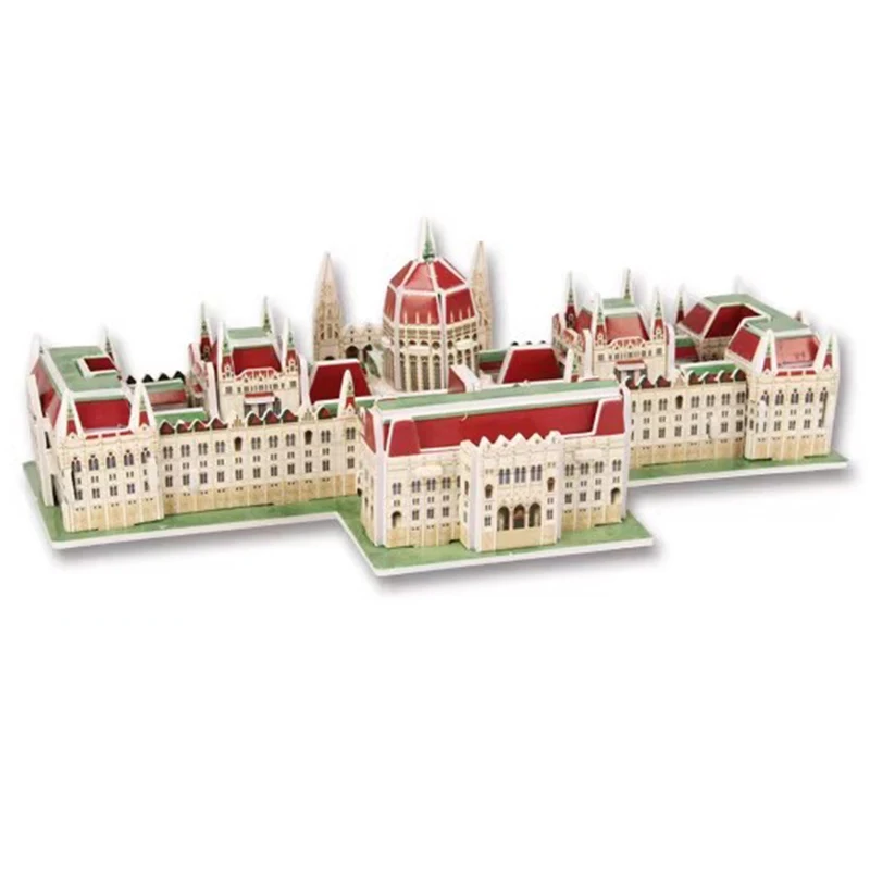 Hungarian Parliament Hungary Budapest 3D Paper Puzzle Building Model Toy World Great Architecture Birthday Boy Girl Travel Gift