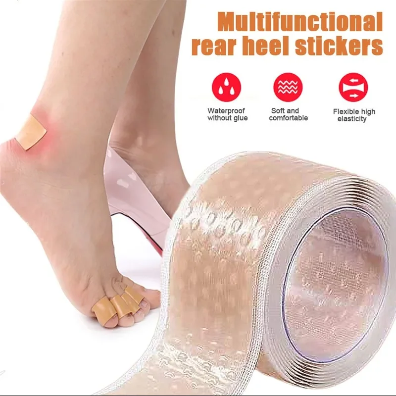 Silicone invisível anti-desgaste adesivo feminino gel de silicone protetor de calcanhar alívio da dor adesivo remendo almofada cuidados com os pés almofadas de sapato