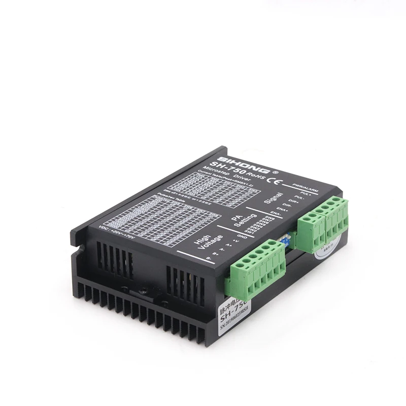 Digital two-phase stepper motor drive controller SH-750 18-70VDC CE ISO certified IP40 57mm 60mm 86mm motor