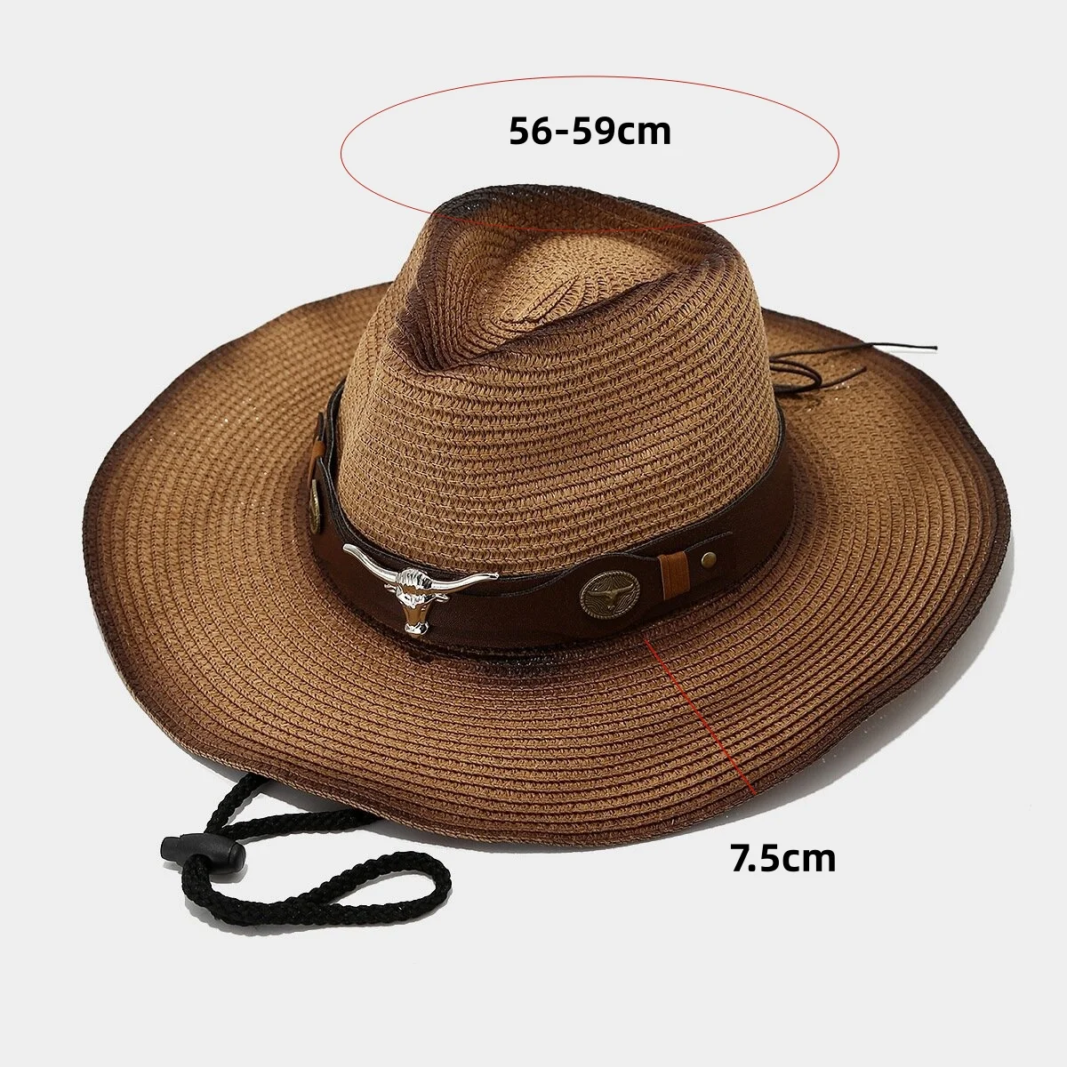 One Hat Fits Many Occasions! Wide-Brimmed Sun Protection Cowboy Straw Hat, Uv Protection + Vintage Distressed Look, Easy to Capture the Western Style for Outdoor Activities/Travel/Camping/Everyday Use