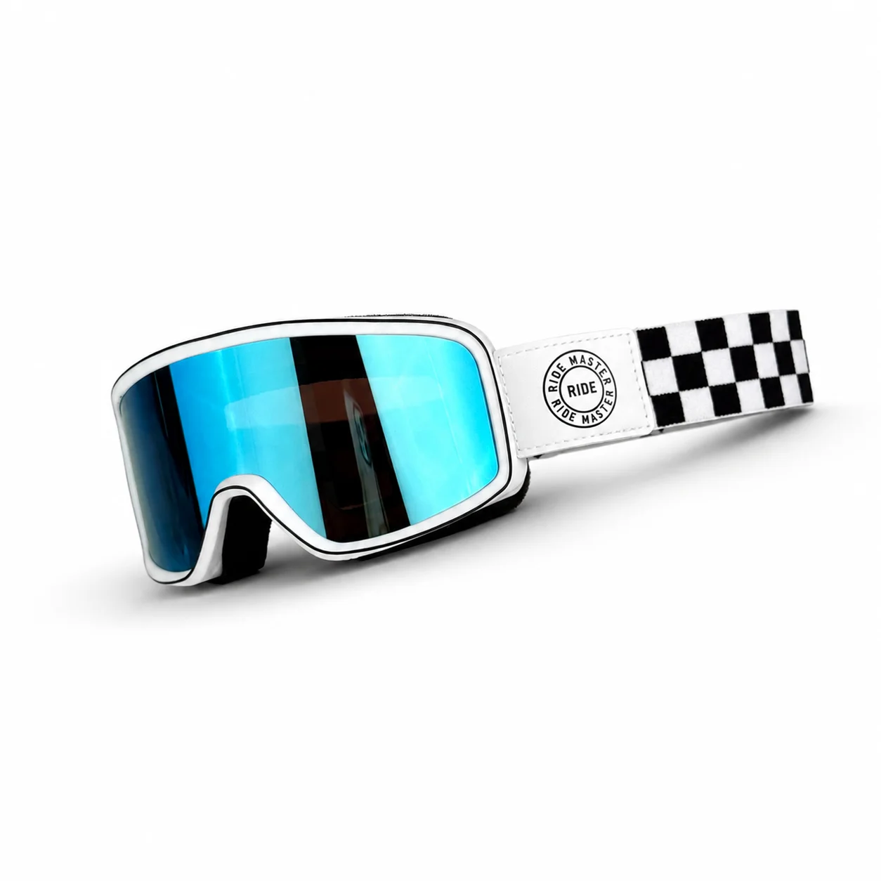 Vintage Premium Motorcycle Goggles UV400 Dust-Sand-Splash-Proof Helmet-Compatible ATV Goggles Ideal for Mountain Riding & Skiing