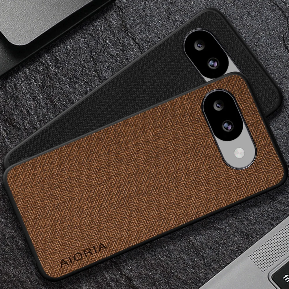 Funda para Google Pixel 10A, funda de lujo de tela y piel de cuero, funda suave para teléfono 5G, funda para google pixel 10a