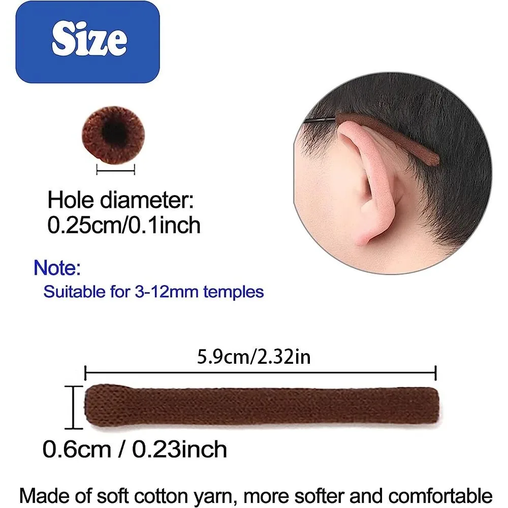 المضادة للانزلاق نظارات معبد متماسكة مكافحة خسر النظارات نهاية معبد مكبرة غطاء الساق إطار غطاء الساق نظارات غطاء الساق