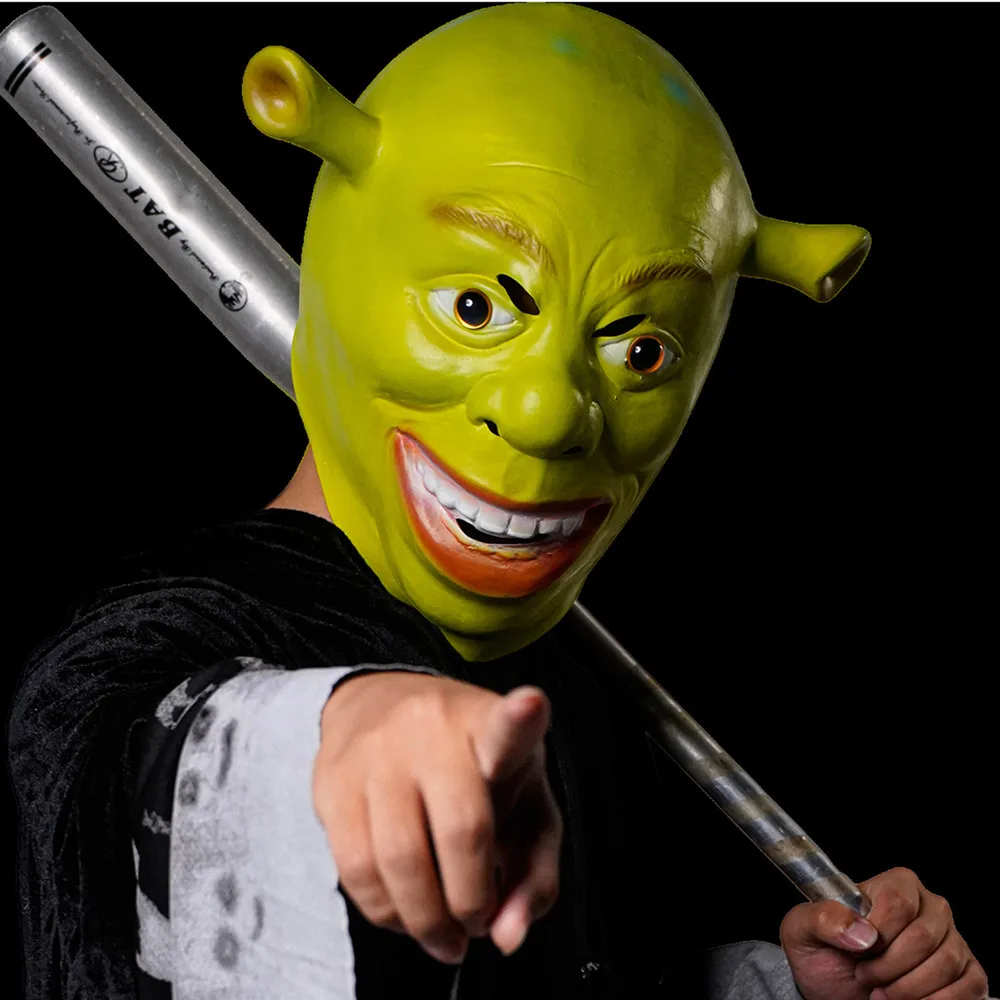 Halloween-Maske, Grüne Maske, Ganzgesichtsmaske für Erwachsenen-Cosplay – Detail 4
