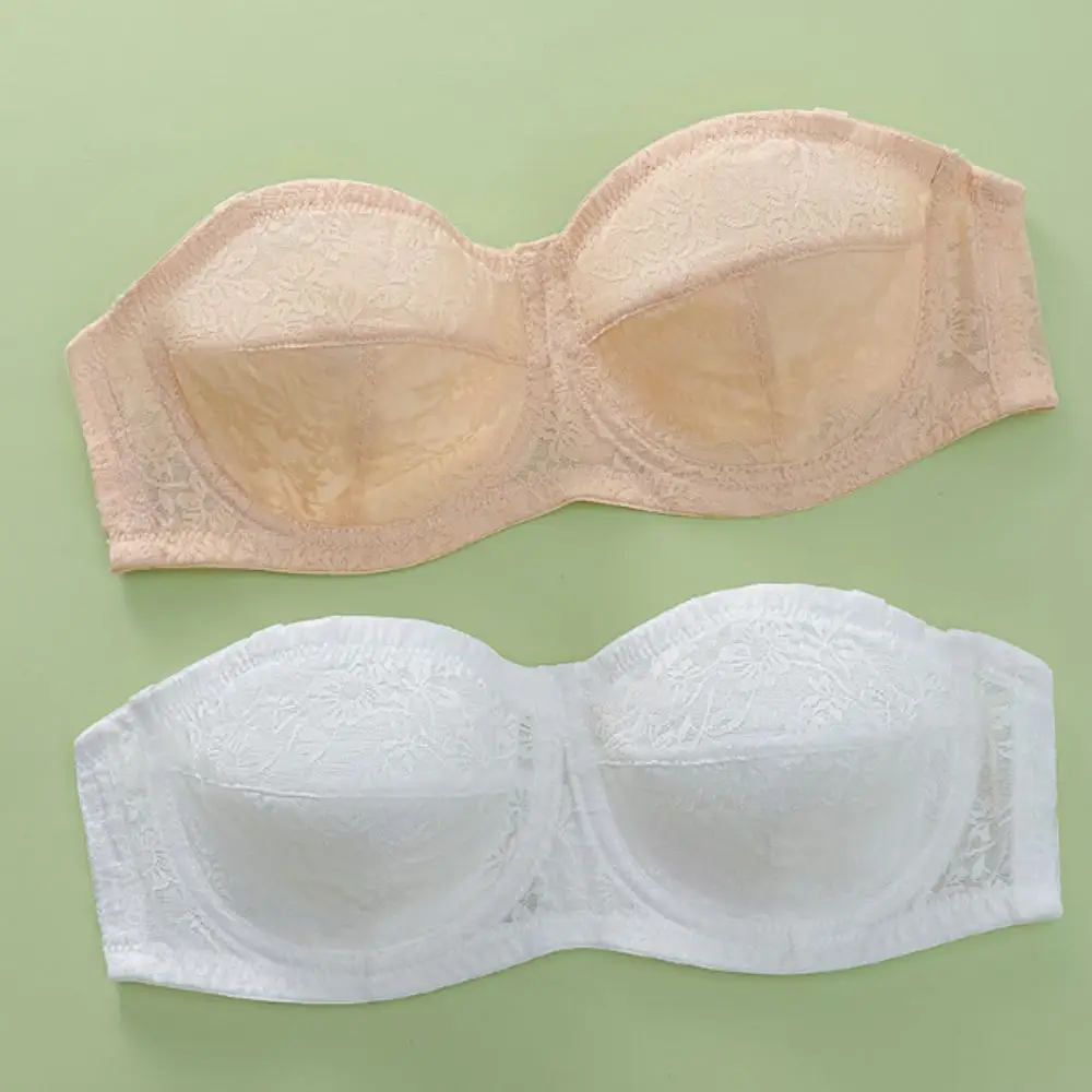 

Mesh Thin Lace Transparent Bra Close-fitting Anti-sagging Seamless Invisible Bra Lingerie Shockproof Push Up Underwear Gifts