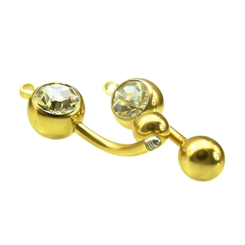 30 قطعة من الفولاذ المقاوم للصدأ 316L خيط داخلي خاتم السرة زر البطن الثقب مجوهرات للرجل والمرأة