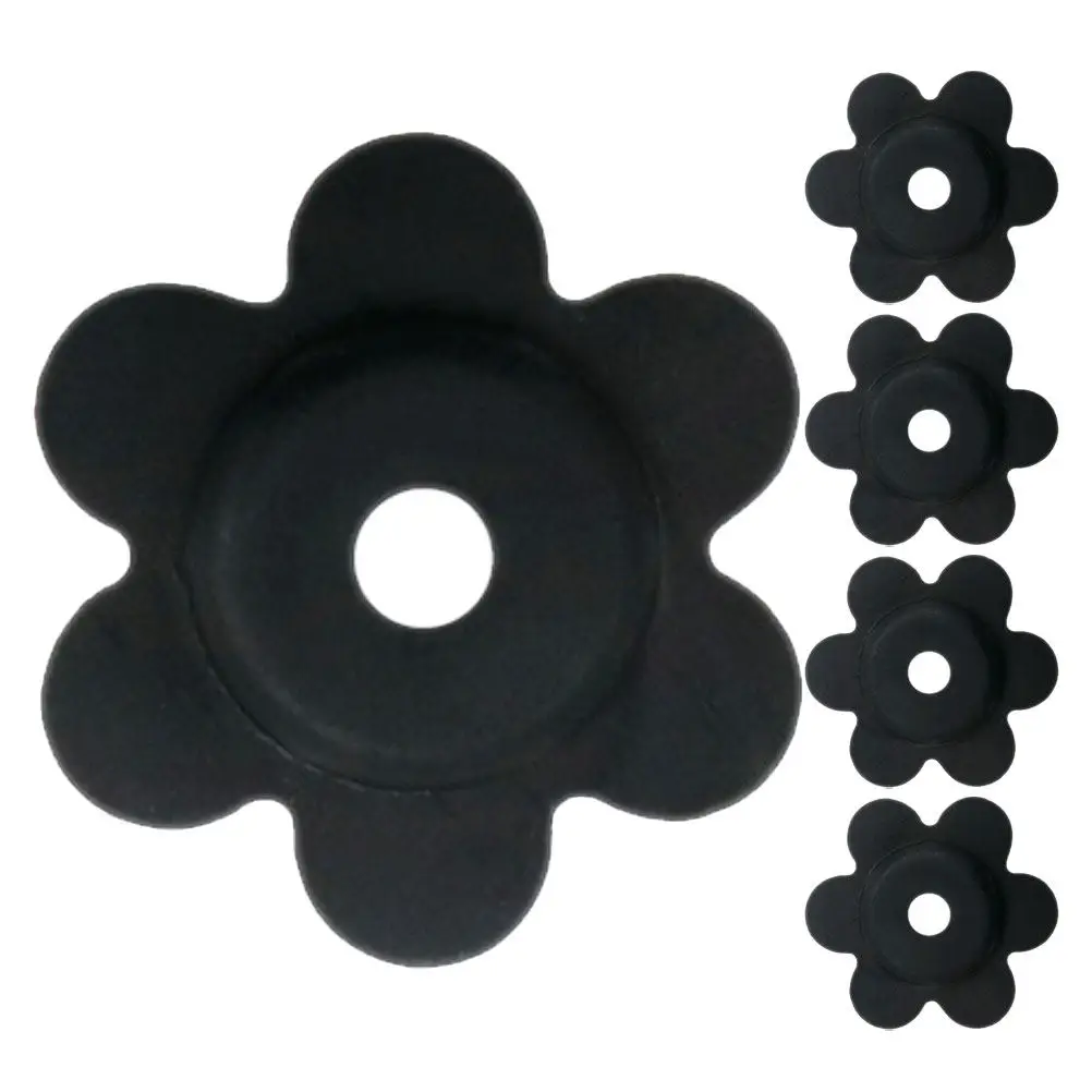 5Pcs Flower Shape Outdoor Flag Stoppers Rubber Windproof Garden Flag Pole Stoppers Yard Mailbox Banner Fixing Tool Anti-Skid