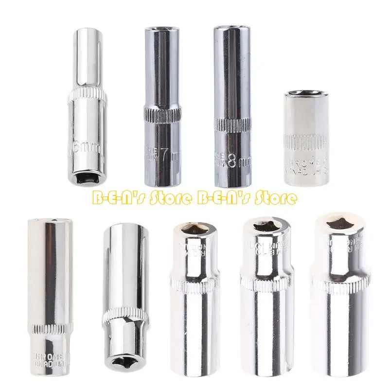 Y1AD Compact Socket Wrench 1/4 Ratchets Sleeve Bar Socket Adapter Drive Socket Wrench 6-14MM Universal Joint Spanner