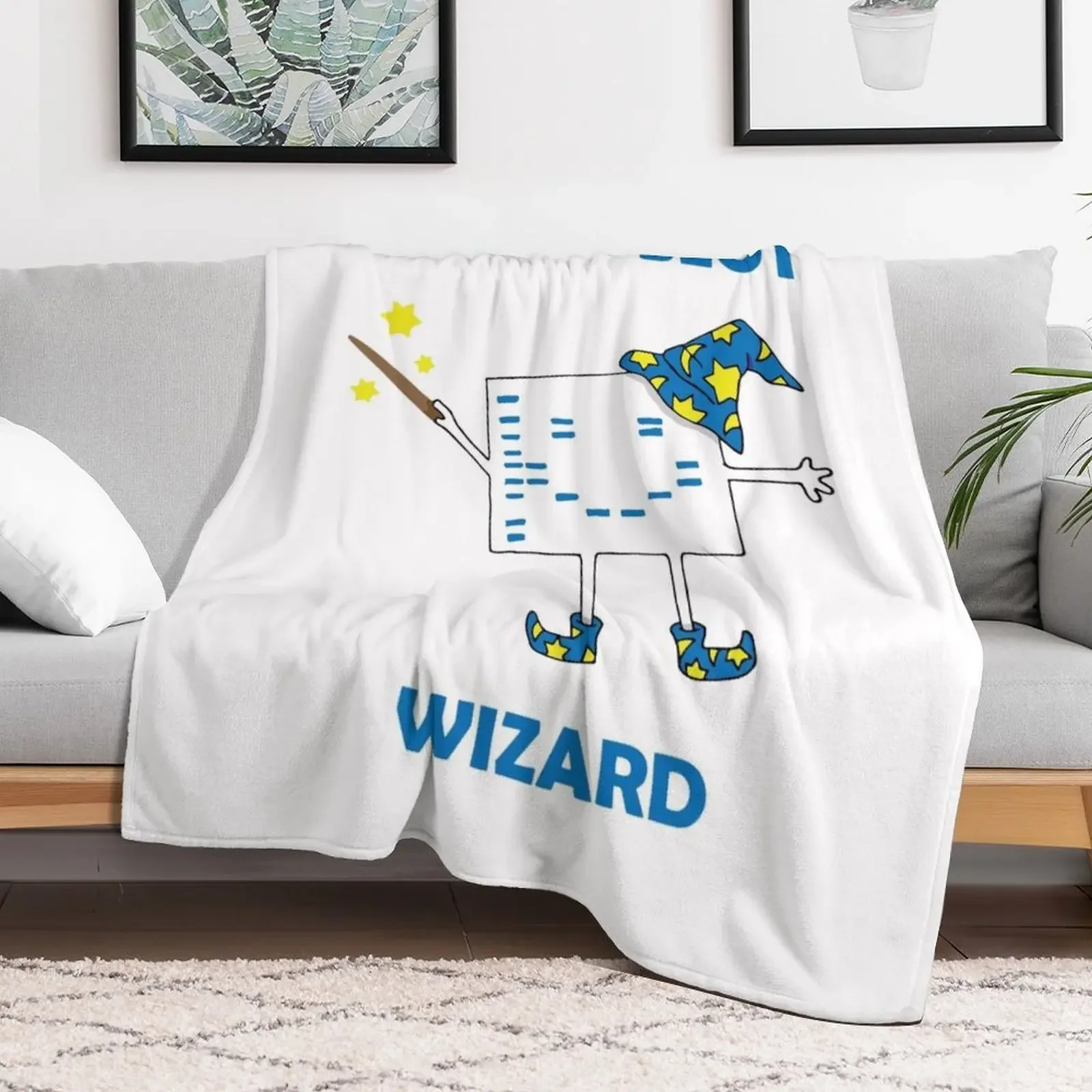 Western Blot Wizard, he loves Cell Biology! Throw Blanket For Baby Beautifuls Blankets