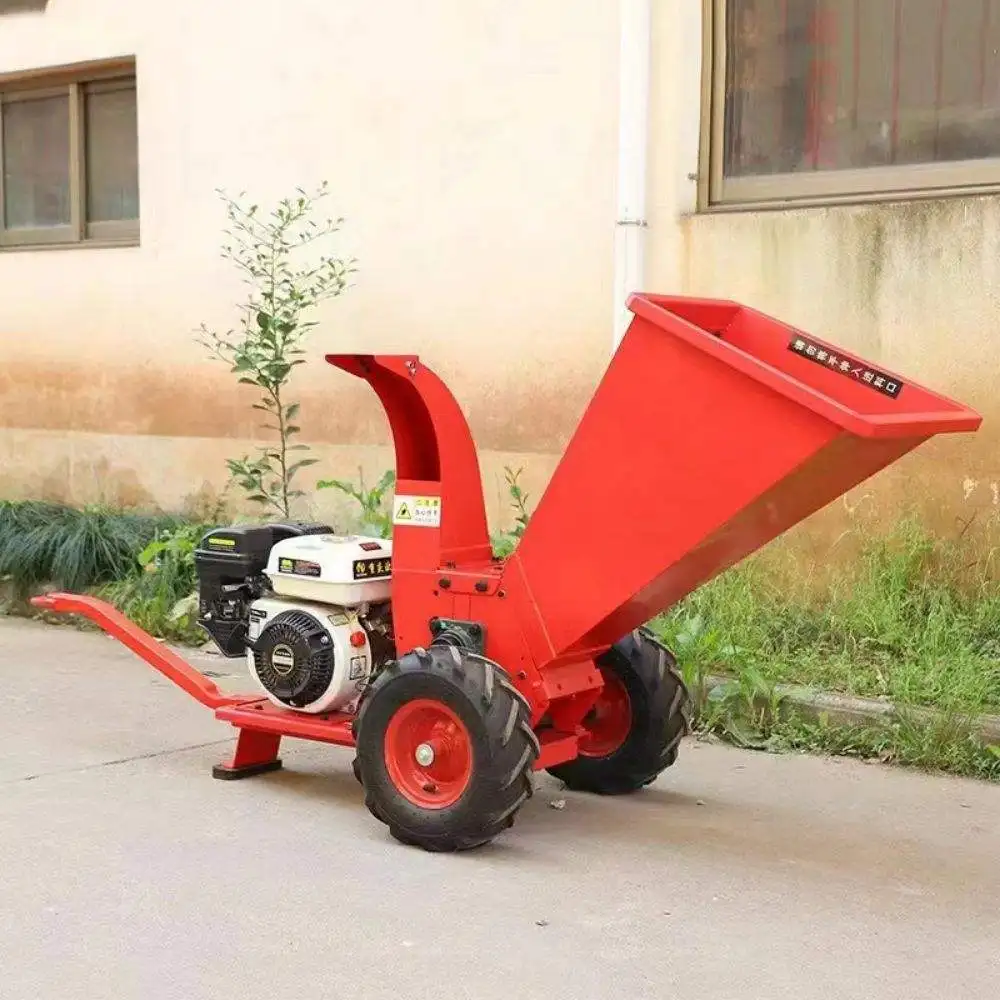 High Efficiency l Mobile Wood Chipper Shredder Garden Shredder Chipper Machine Wood Crusher