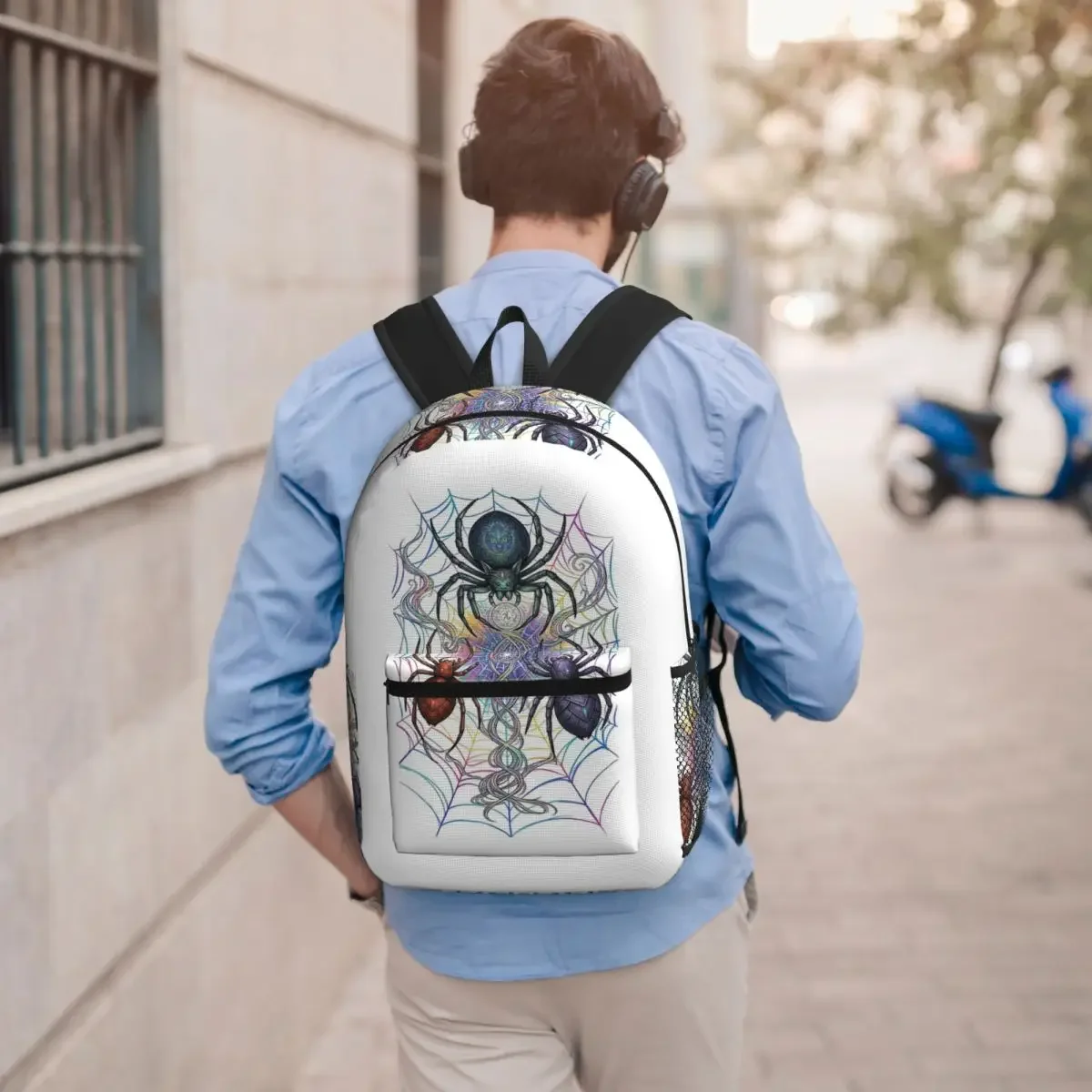 Spider And Web Student Backpack School Bag Hiking Travel Daypack for Men Women Bookbag Shoulder Bags