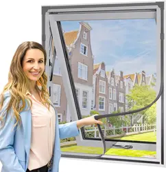 DIY Summer Mesh Curtain Removable Washable Anti Fly Mosquito Net Insect Magnetic Window Screen Tulle Mesh Stealth Can Customize