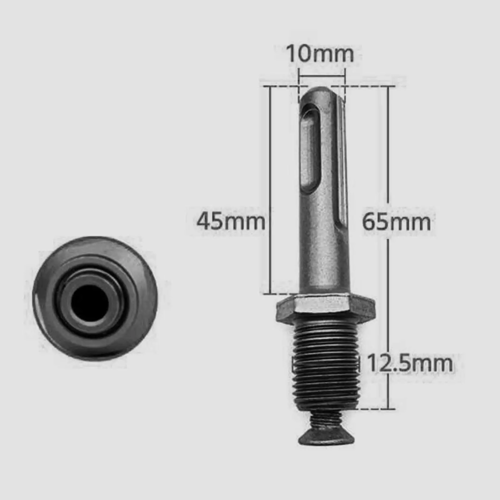 

Drill Chuck Conversion Kit Easy to Install Converter Tool Replacement 1/2" Plus Shank Alloy 1/2" Hex Shank for Garage Workshop