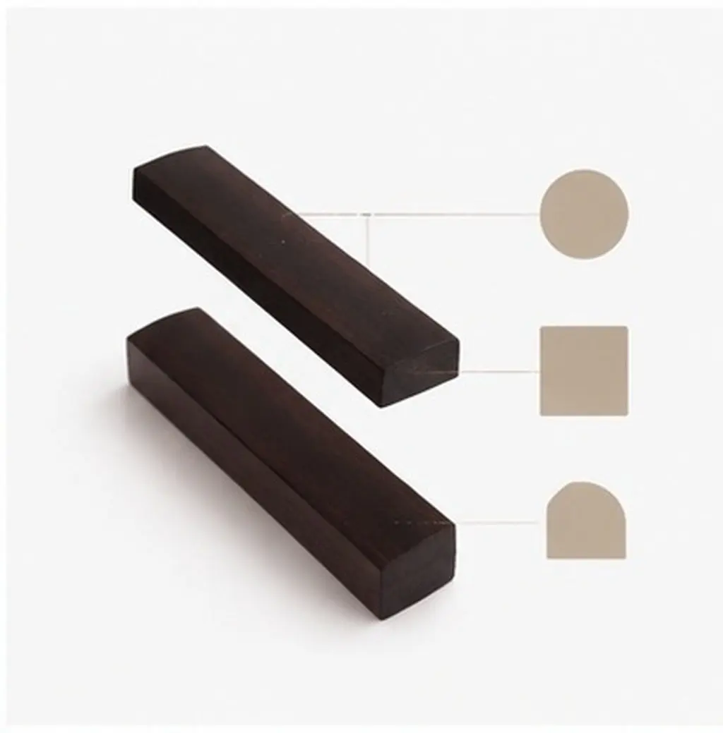 1Pair Chinese Calligraphy Wood Paperweight Rustic Rosewood Flat Ruler Calligraphy Painting Writing Drawing Practice Office Desk