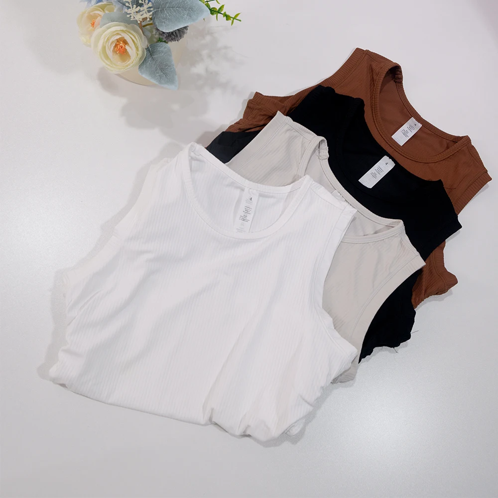 Summer Yoga Wear Ribbed Tank T - Tank Top Ribbed 评论和价格
