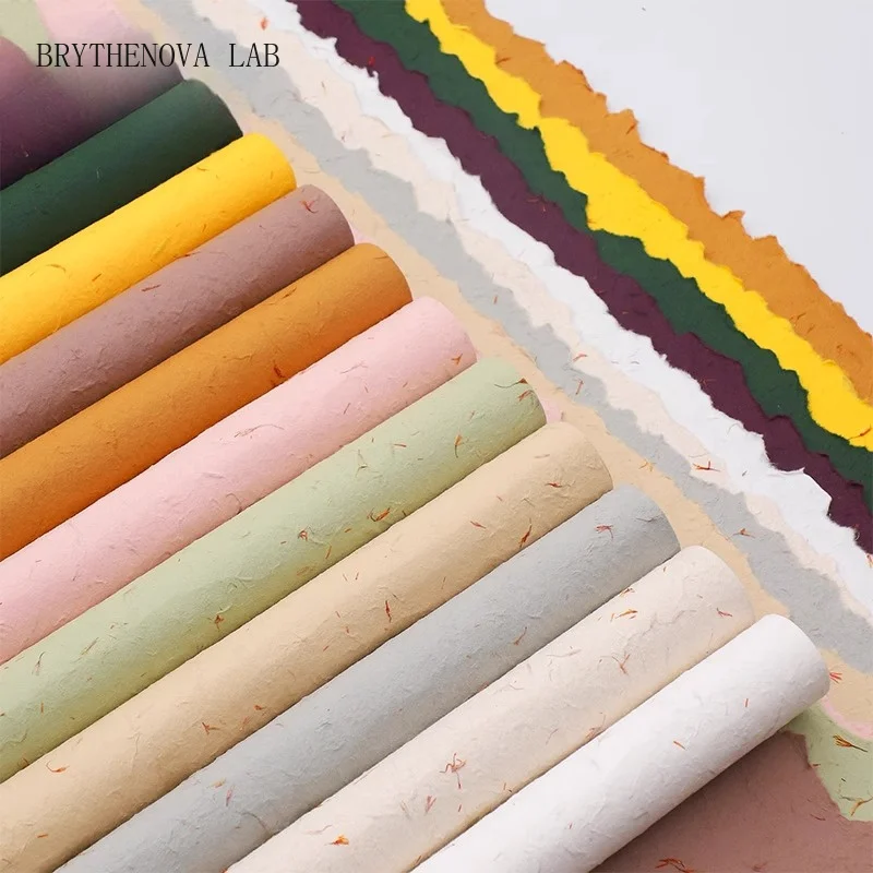 4pcs 10pcs / Rose Packaging Petal Paper Dopamine Thickening Flower Packaging Paper Craft Soft Texture Gift Material
