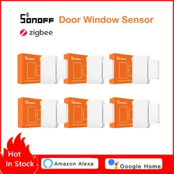 SONOFF ZigBee Smart Home SNZB-04/SNZB-04P Window Sensor eWeLink APP Alert Notification Smart Home Security Detector For Google
