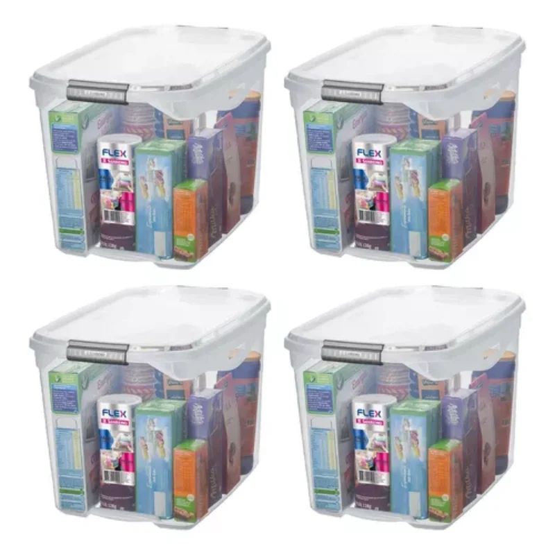 

4 Boxes Transparent Organizer 36l Boxes, Boxes and Baskets Decorative Boxes