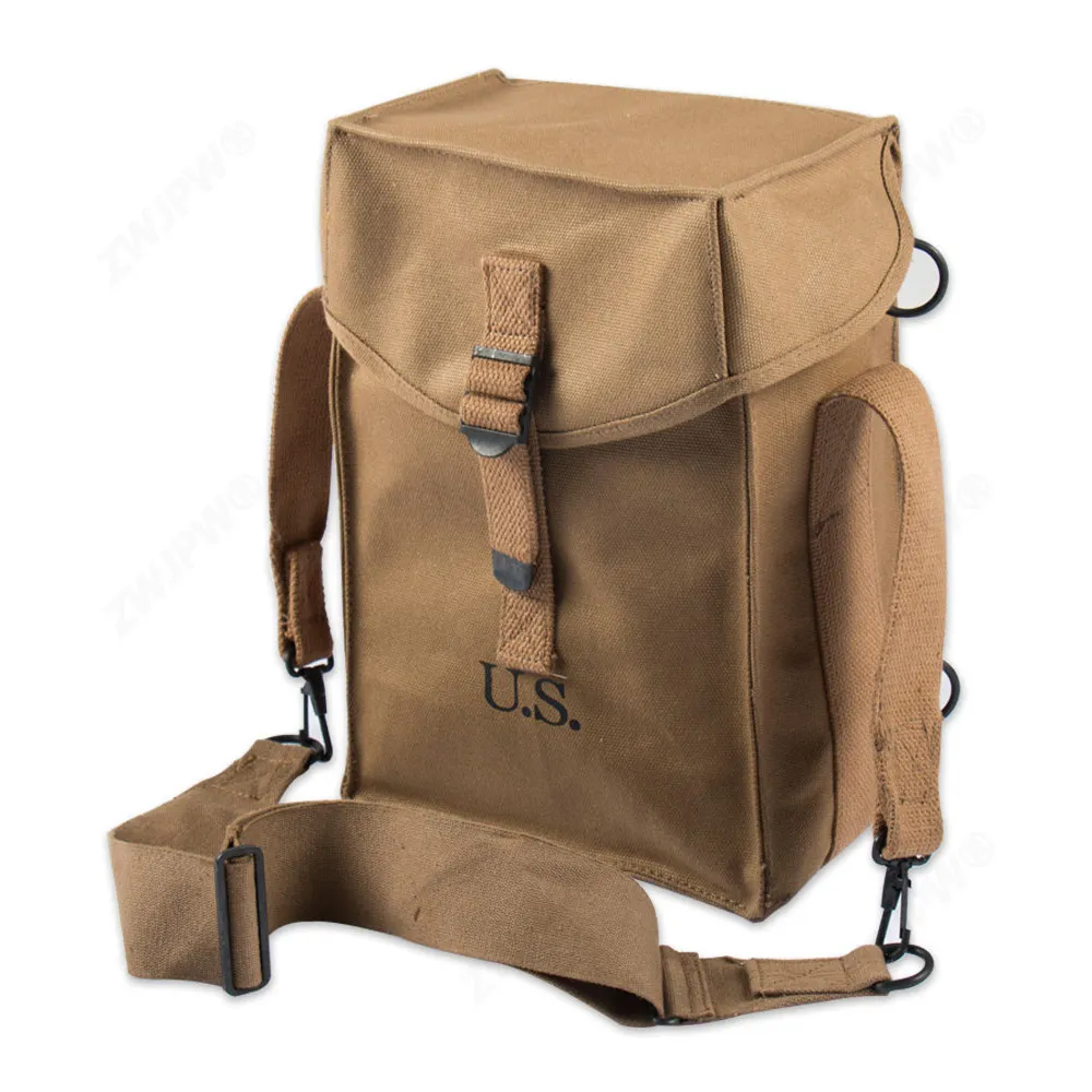 

WW2 US Vintage General Purpose Canvas Shoulder Bag Military Reproduction Crossbody Pouch Mens Outdoor Casual Satchel