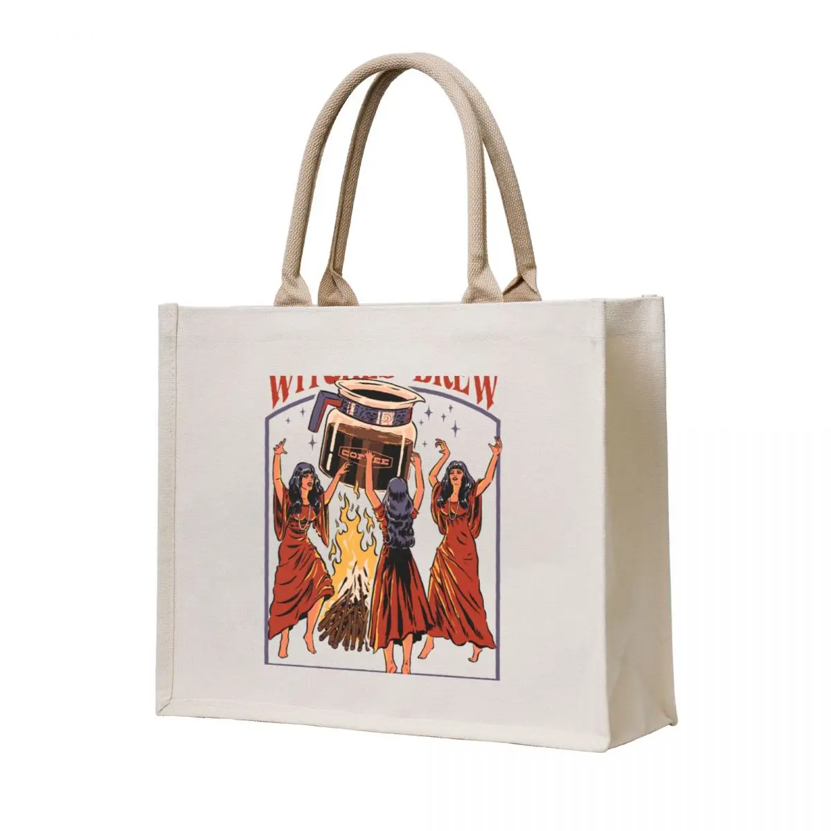 

Witches' Brew Tote Bag canvas tote large Lady canvas