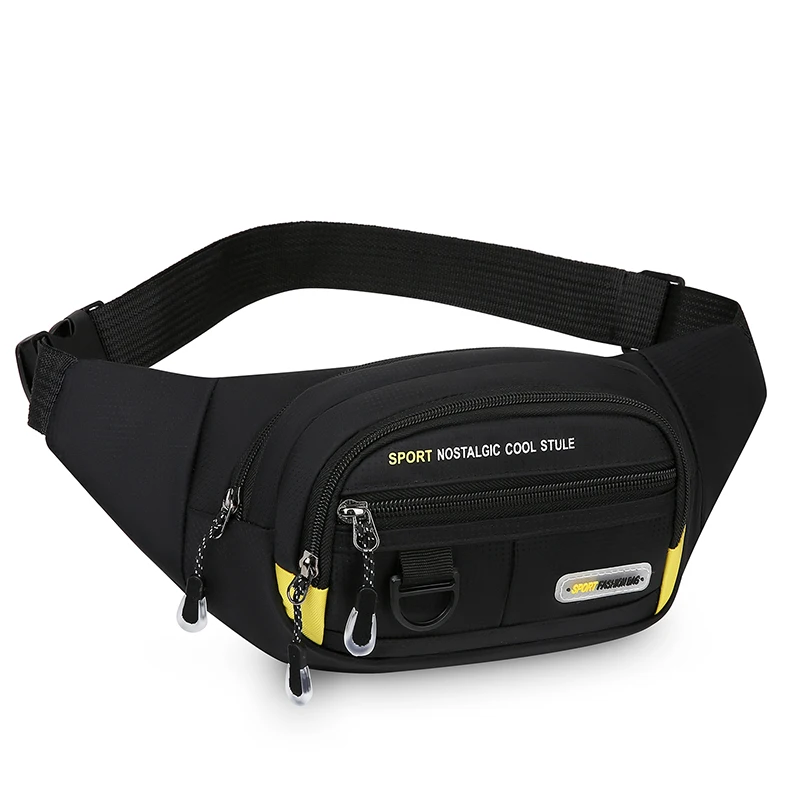 Men's Large Capacity Fitness Waist Pack Portable Anti Theft Ultra Thin Small Chest Bag Sports Outdoor Leisure Running Waist Bag
