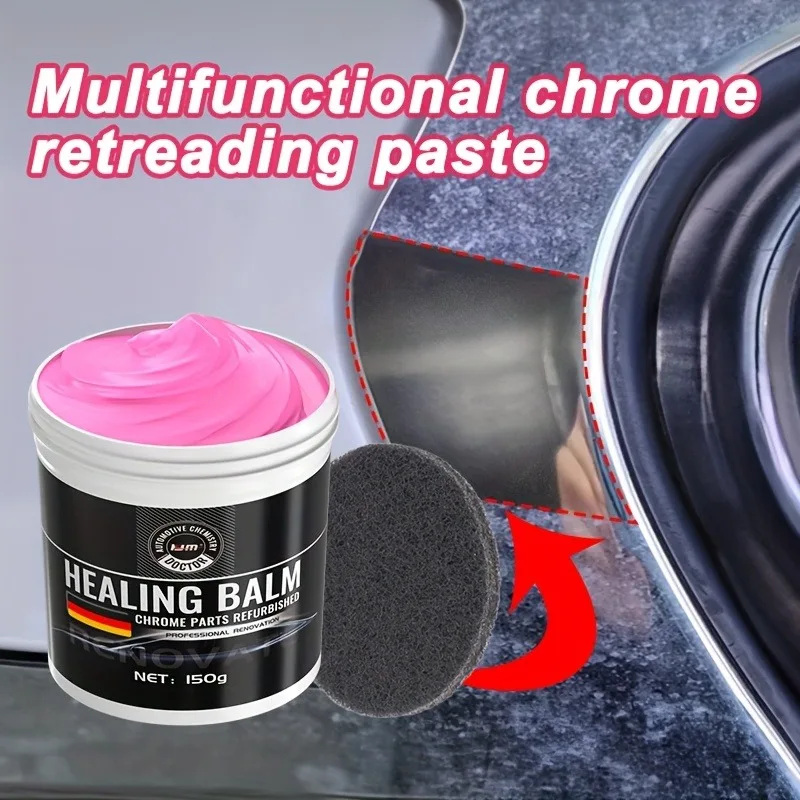 كريم تجديد الكروم متعدد الأغراض: يعيد طلاء السيارة - ويصلح الأكسدة للعجلات والمصدات