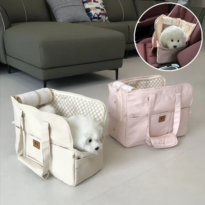 

Portable Pet Cat ShoulderHandbag Pet Dog Carrier Bag Car Seat Nonslip Dog Carriers Safe,Puppy Cat Pet Bed Chihuahua Pet Products