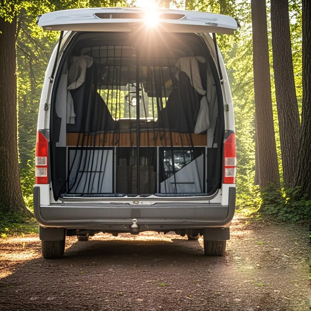 

RV Camper Essential Insect Mesh Mosquito Fly Screen Net Camperize Van Car Accessories For VW T5 T6 Tailgate Barn Door Magnetic