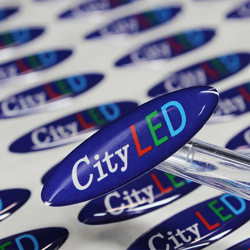 

Custom Logo High Quality Gel Label Soft Hard 3D Epoxy Dome Sticker Brand Name Logo Decal Wholesale