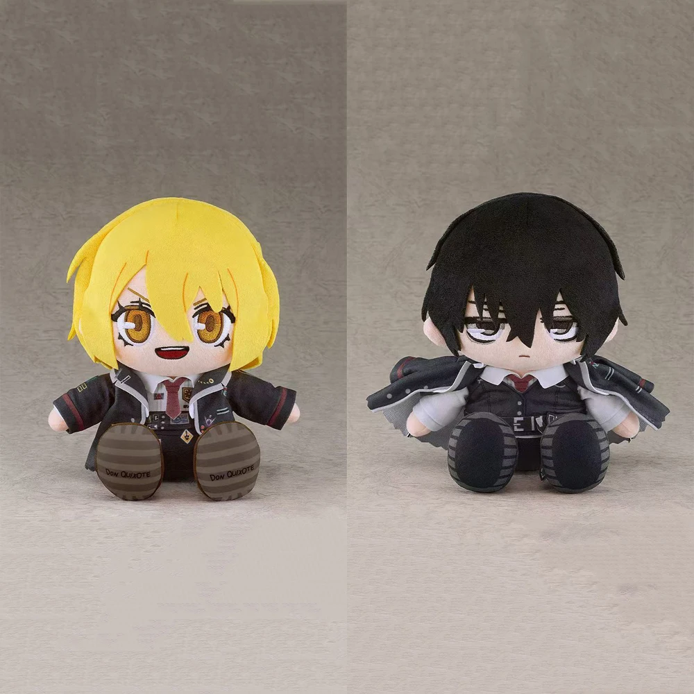 

Плюшевые игрушки-куклы 20 см: милые сидячие персонажи Limbus Company (Дон Кихот и И Сан) — аниме-персонажи из игры, мультяшный декор