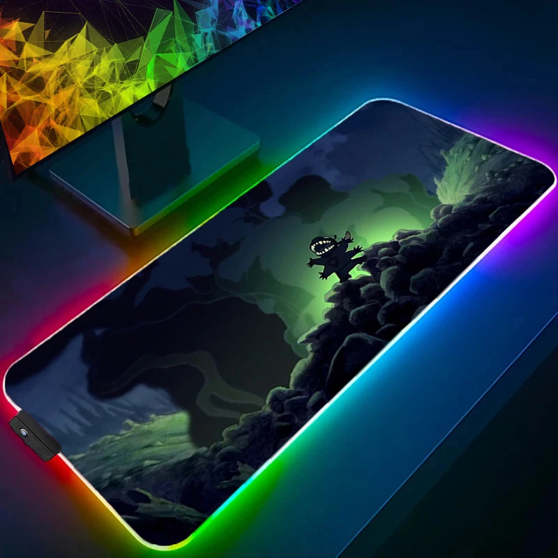 Mouse pad rgb ponto backlight acessórios de jogos projetado especificamente tapete gamer pc computador teclado tapete de mesa led mausepad