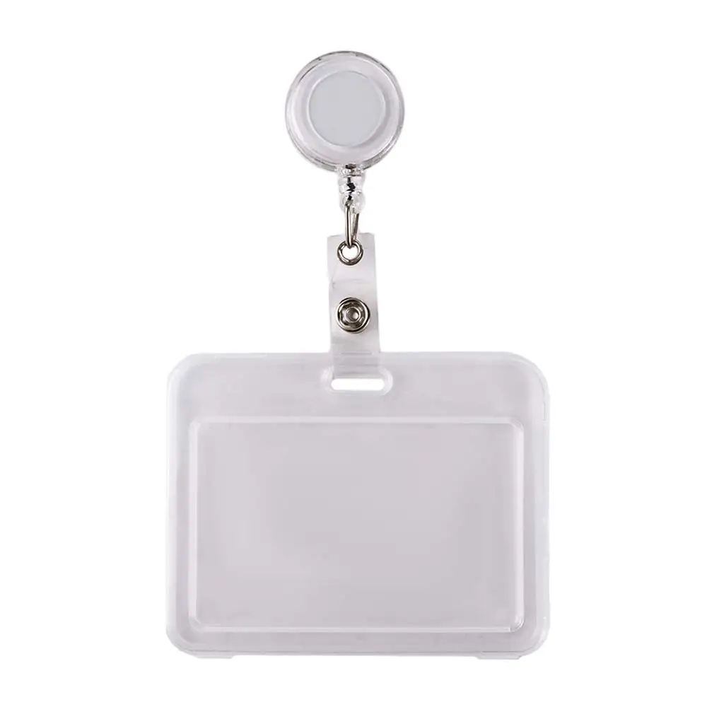 

Storage Case With Keychains School Supplies Student Card Sleeves Bus Card Holder Transparent Card Cover Credit Cards Protector