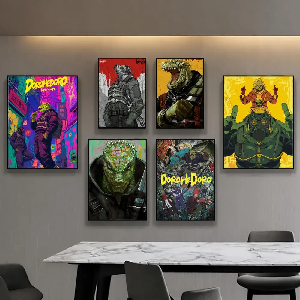 Anime DDorohedoroed Poster Posters Anime Room Decor Decoration Movie Backpack Wall Interior Music Wall Art