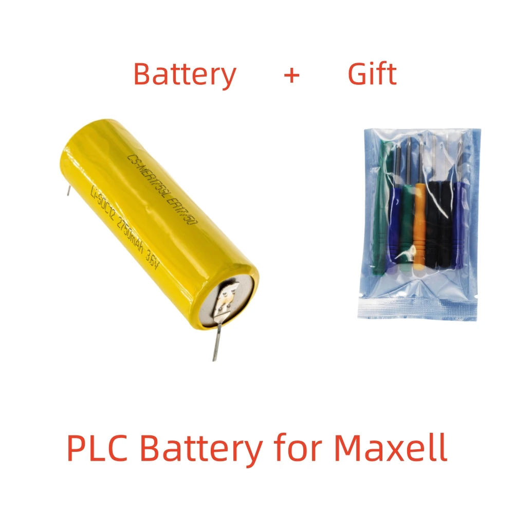 بطارية غير قابلة لإعادة الشحن من نوع PLC لسيارة ماكسيل-، V mAh ‏ ‏ ‏ ‏ ‏ ‏ متوافقة مع ER17/50