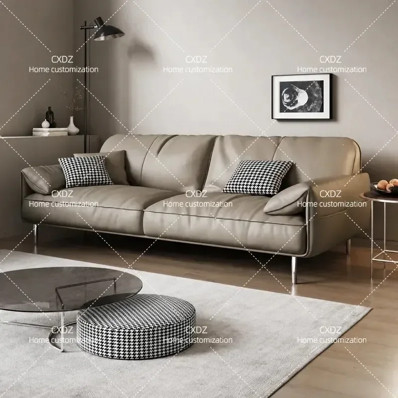 Modern Simple Office Sofa Set for Business Reception Meeting Area with Coffee Table 3 Seater Leisure Couch Combination