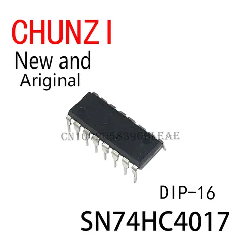10 PZ Nuovo e Originale 74HC4017 IC Integrato DIP-16 SN74HC4017