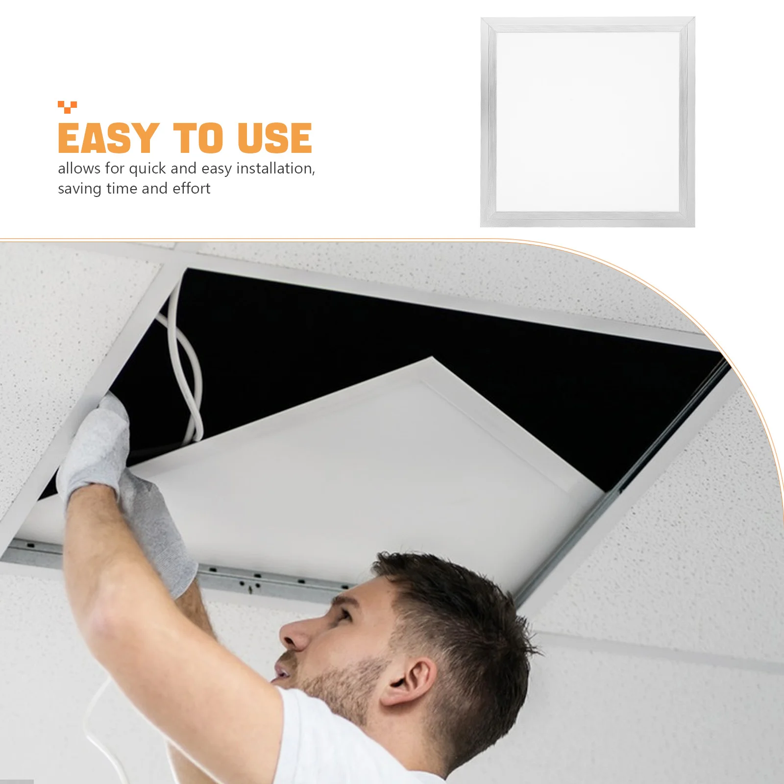 غطاء سقف مربع من الألومنيوم غطاء مجوف للحمام المطبخ نشر الضوء العالي سهل التركيب تصميم حديث #4