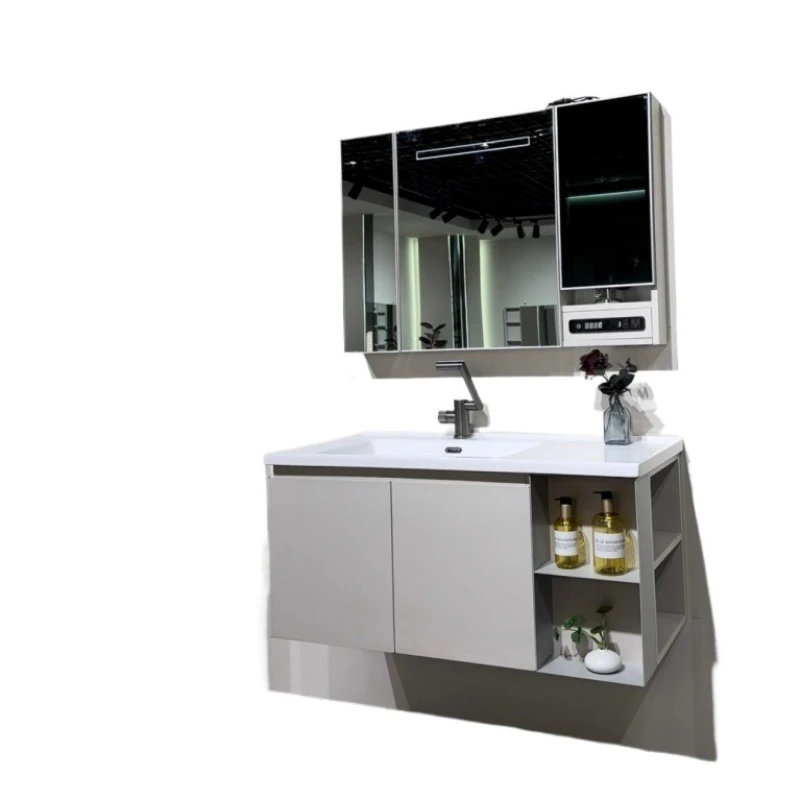 

New smart mirror cabinet wash basin