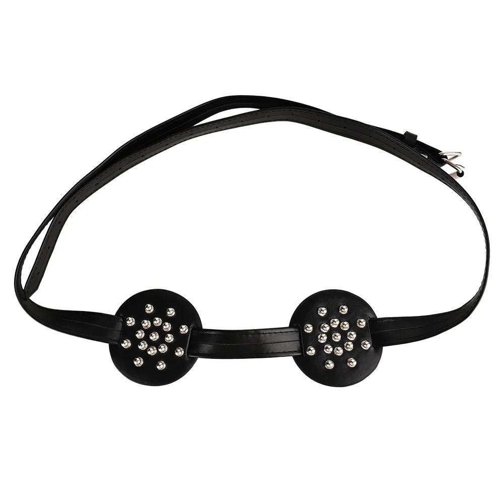 LEZEE مسنبل حزام الصدر الحلمة المشابك الأشرطة الجلدية الثدي الموثق زوجين BDSM الصدرية تسخير السرير ضبط النفس BDSM الجنس لعب للنساء #4